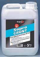 1.5 Preparaty gruntujące i przyczepne 263 Sopro GP 263 Grunt głęboko penetrujący Szybkoschnący Szybkoschnący, nie zawierający rozpuszczalników, podkład gruntujący na bazie żywicy syntetycznej do