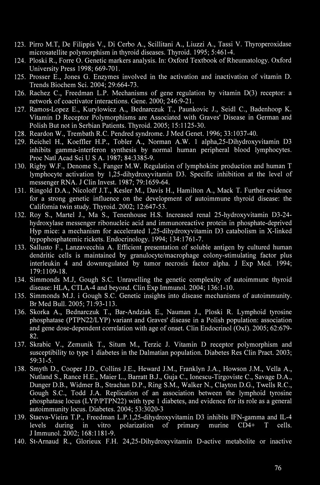 Trends Biochem Sci. 2004; 29:664-73. 126. Rachez C., Freedman L.P. Mechanisms of gene regulation by vitamin D(3) receptor: a network of coactivator interactions. Gene. 2000; 246:9-21. 127.