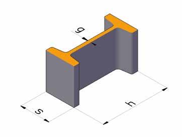 DWUTEOWNIK SPECJLNY 140 E SPECIL I-SECTION 140 E h s g G 140 E 155 68 6 23 3-12 PN-H-84018 Warunki techniczne dostawy według normy DIN 20593-1.