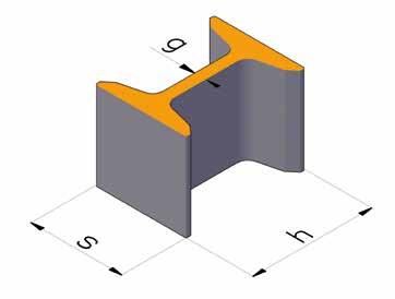 DWUTEOWNIK SPECJLNY G 110 Z SPECIL I-SECTION G 110 Z h s g G G 110 Z 110 84 10 24,18 3-12 PN-H-84018 Warunki techniczne dostawy według normy PN-H-93441/04.