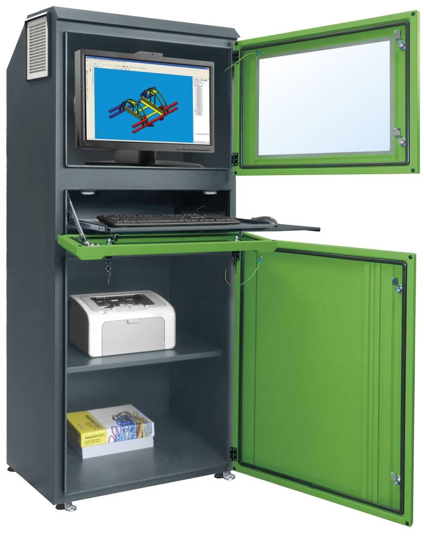 SZAFY KOMPUTEROWE komputerowa - wersja HSC 06 konstrukcja stalowa, malowana farbami proszkowymi, zapewnia