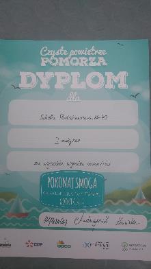 34. Gdyński Konkurs Ekologiczny Pokonaj Smoga. W marcu 2017 r. ośmioro uczniów naszej szkoły wzięło udział w Gdyńskim Konkursie Ekologicznym Pokonaj Smoga.