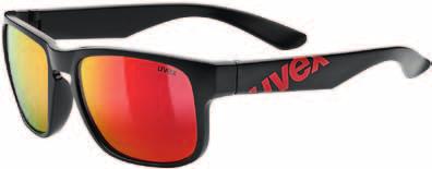 okulary lifestyle uvex lgl 22 WI15A1059B16 cena: 219,90 PLN* 100% UVA, UVB, UVC black mat red 53.0.877.2213 mirror red (S3) orange black 53.0.877.3316 mirror yellow (S3) white blue 53.0.877.8816 mirror blue (S3) black mat blue 53.