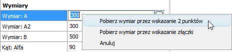 wymiary W widokach ogólnych dodano także możliwość przejęcia