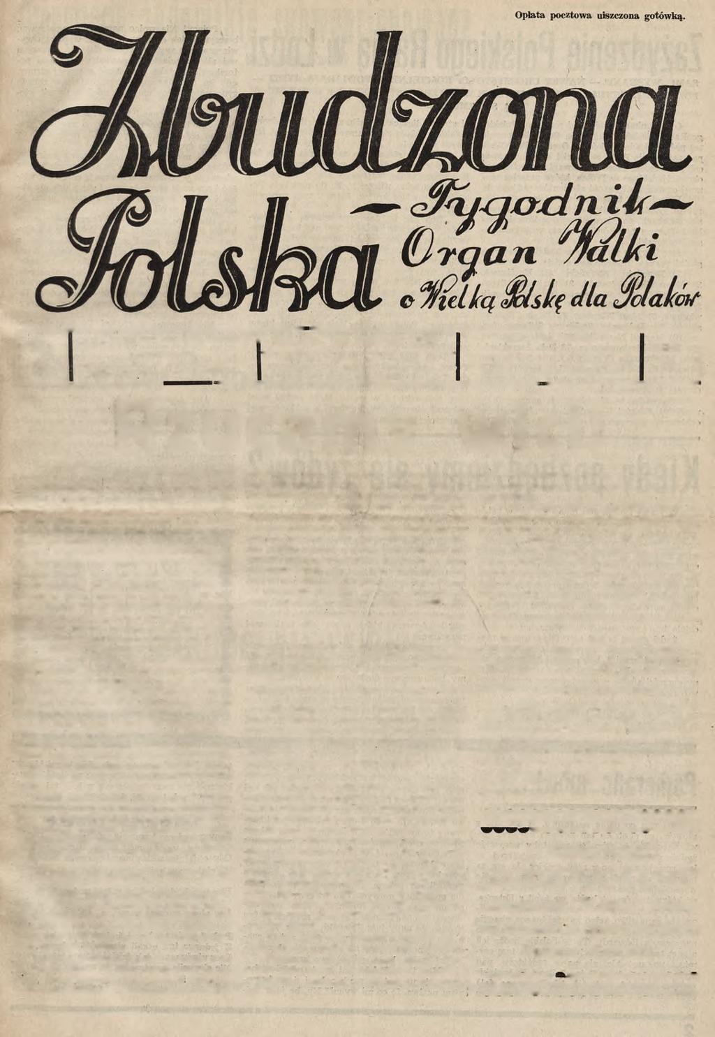 Nr 2 c e n a e g z e m p l a r z a 15 g r o s z y I K ra k ó w, 1 2 stycznia 1 9 3 7. PRENUMERATA: miesięcznie 0 60 zł; kwartalnie 1 80 zl; półrocznie 3 60 zł; rocznie 7 00 zł.