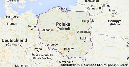 Położenie Polski POLSKA 49 O 00 N - 54 O 50 N POZNAŃ 52