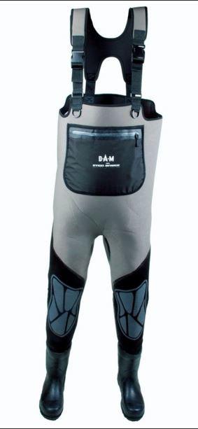 Spodniobuty neoprenowe D.A.M. STEELPOWER 44/45 W/C - szary Wykonane z 5 mm dwuwarstwowego neoprenu, szwy podklejane i podwójnie uszczelnione specjalną taśmą.