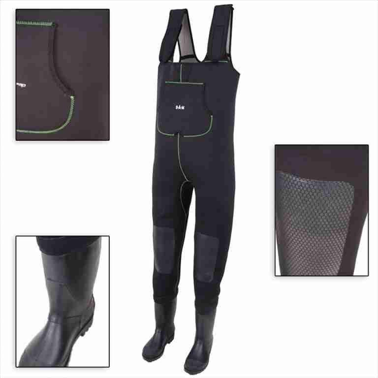 TOXIC Trwałe spodniobuty wykonane z 4mm neoprenu Durasoft, który daje komfort termiczny podczas brodzenia w chłodnych porach roku.