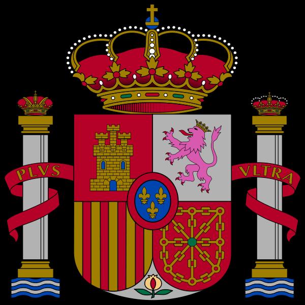 Herb Hiszpanii przedstawia herby wszystkich średniowiecznych królestw, które stanęły do walki przeciwko Maurom.