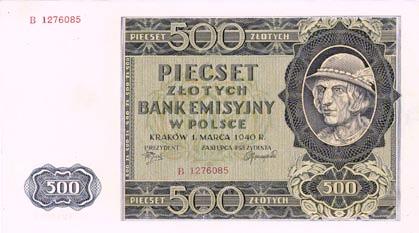 03.1940, seria A, Mi czak 91 I 100,- 914 915 *914.