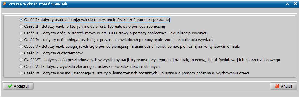 Postępowanie, gdy nie można przeprowadzić zleconego wywiadu Jeśli po dotarciu na miejsce przeprowadzenia czwartego wywiadu nie zastaliśmy nikogo i nie udało się przeprowadzić wywiadu, to na oknie