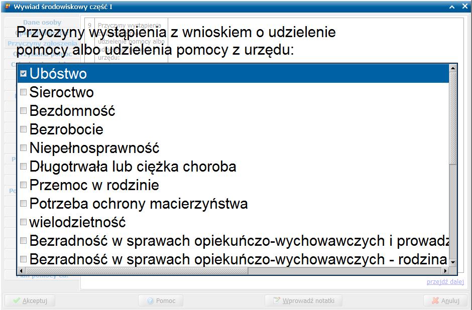 ... oraz dużych pól opisowych.