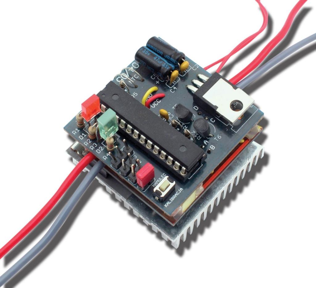 AVT 5190 Modelarski regulator dwukierunkowy Uk³ad z przeznaczeniem dla modelarzy ko³owych i p³ywaj¹cych. Regulator zaprojektowano z myœl¹ o zdalnie sterowanych modelach, g³ównie samochodach.