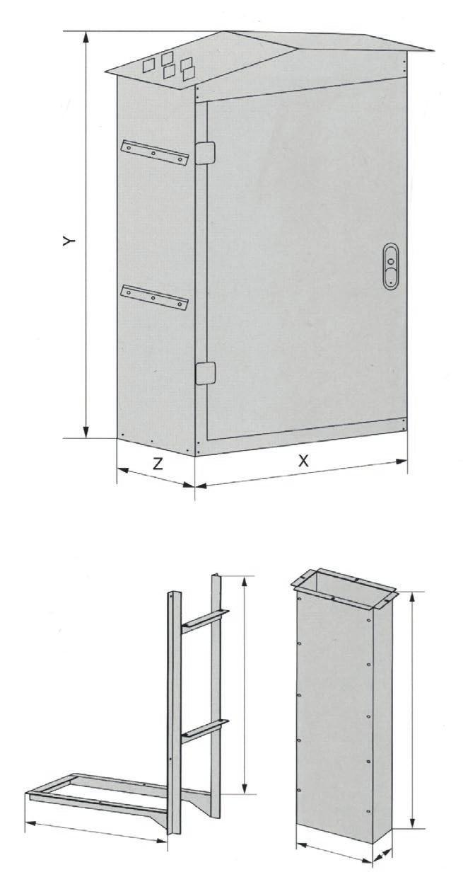 BUDOW konstrukcja wykonana z blachy aluminiowej bądź blachy czarnej zabudowa obustronna labiryntowe uszczelnienie drzwi zawiasy zewnętrzne zamek centralny umożliwia jednoczesne czteropunktowe
