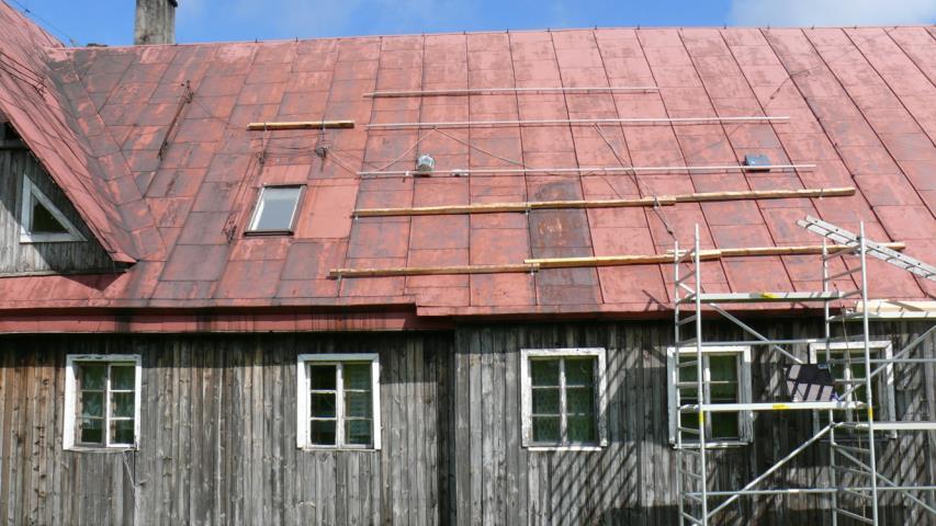 Południowa ekspozycja dachu przed