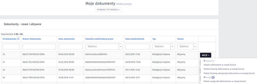 Lista zadań widok złożony. 4.3.