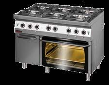 UWAGA: kuchnie z piekarnikami PE-2 i PG-2 dostarczane są bez dodatkowego wyposażenia piekarnika tj. blach.