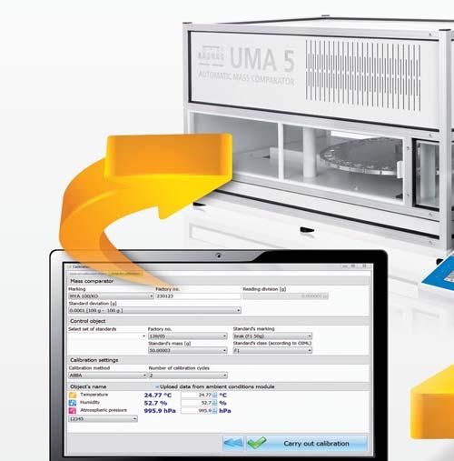 Oprogramowanie komputerowe RMCS Program Radwag Multiple Comparator Software przeznaczony jest do realizacji procedur wzorcowania w laboratorium.