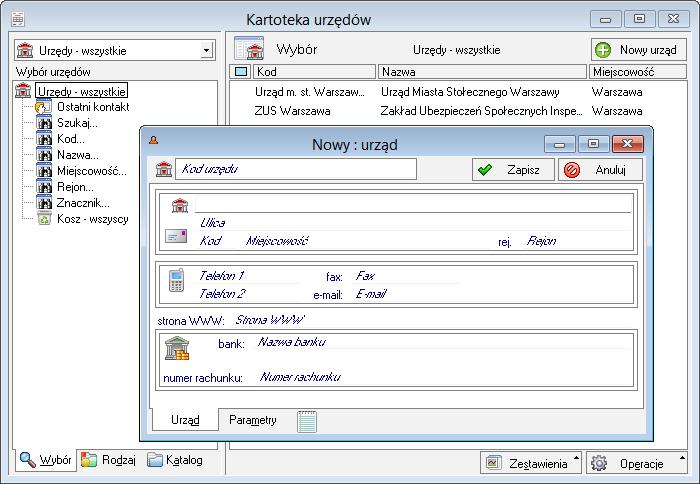 Podręcznik użytkownika Sage Symfonia Start Faktura 40 Pola okna Ochrona danych osobowych : Notatka - Wybranie polecenia Notatka umożliwia ono dołączenie do danych pracownika dowolnej notatki.