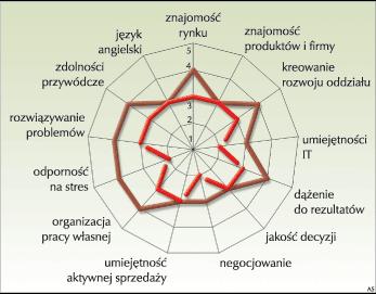 Źródło: Filipowicz, G (2001) Dobra diagnoza pomaga strategii. Jak mierzyć kompetencje. URL: http://www.pckurier.pl/archiwum/art0.asp?