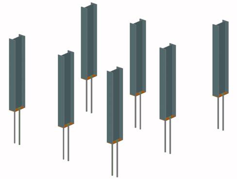 Model 5: Więcej opcji w poleceniu Kopiuj Advance Polecenie Kopiuj Advance Steel może być użyte w sposób ciągły, tak jak polecenie kopiuj AutoCAD.