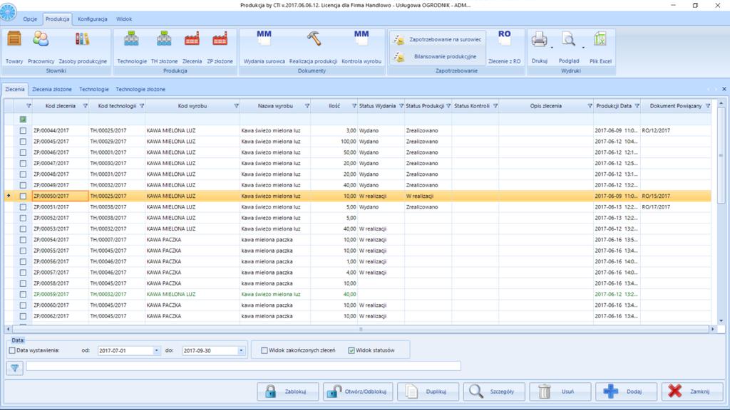 1. Wstęp Produkcja by CTI to moduł w pełni zintegrowany z Comarch ERP Optima.