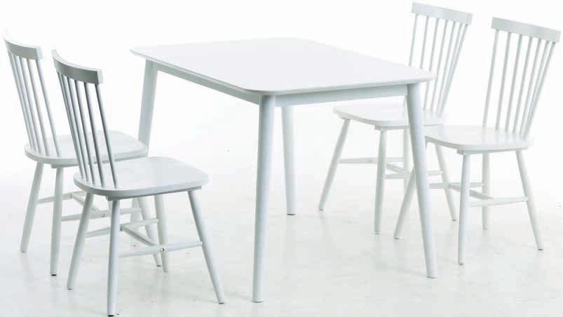 KLARUP Stół: Lity dąb i okleina dębowa. S80 x D120 x W75 cm*.