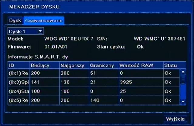 NDR-BA3208 i NDR-BA3416 Instrukcja obsługi wer.1.1 KONFIGURACJA REJESTRATORA Uwaga! Ustawienie wszystkich dysków w tryb Tylko do odczytu spowoduje zatrzymanie nagrywania obrazów z kamer.