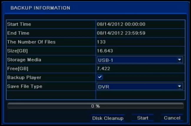 NDR-BA3208,NDR-BA3416 User s manual ver.1.1 RECORDER S MENU From the given list select specific segments of record that you want to archive.