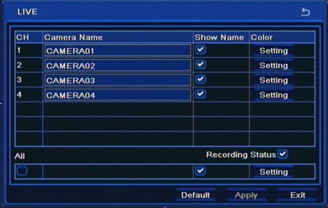 RECORDER S CONFIGURATION NDR-BA320