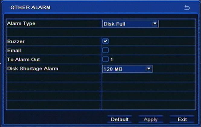 NDR-BA3208,NDR-BA3416 User s manual ver.1.1 RECORDER S CONFIGURATION Selecting Trigger displays the following screen: Snap field allows to select cameras that pictures from are later attached to e-mail messages.