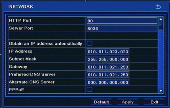 RECORDER S CONFIGURATION NDR-BA3208,NDR-BA3416 