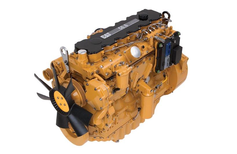 Silnik Mniejsza emisja spalin, oszczędna i niezawodna praca Silnik Cat C6.6 ACERT Silnik Cat C6.