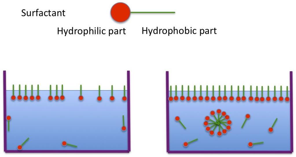 Surfaktanty Napięcie powierzchniowe zależy od ciśnienia i promienia pęcherzyka => obniżenie napięcia prowadzi do wyrównania
