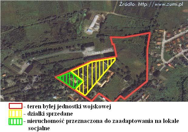 Pozostała do zagospodarowania nieruchomość aktualnie jest przedmiotem podziału geodezyjnego, tj.