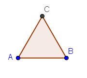 6 Mamy teraz dwa okręgi o promieniach AB, które przecinają się w dwóch punktach Wybieramy narzędzie Nowy punkt i wstawiamy je w miejsce przecięcia się okręgów.