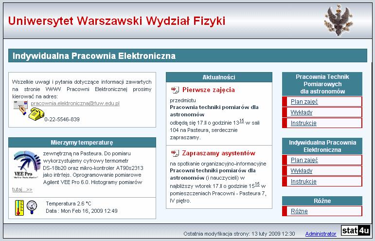 Dwkrotne nezalczene sprawdzan wstępnego do danego ćwczena powodje defntywne skreślene z lsty czestnków Pracown. 6. Podczas ćwczeń stdenc są ocenan z przygotowana do zajęć oraz z posta w trakcećwczeń.