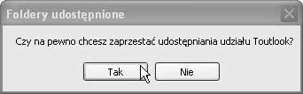 Zarządzanie zasobami Rysunek 5.14. Korzystając z konsoli, możesz szybko wyłączyć udostępnianie wielu zasobów Rysunek 5.15.