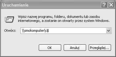 Rozdział 5. Udziały administracyjne i ukryte Aby połączyć się z zasobem ukrytym i administracyjnym: 1.