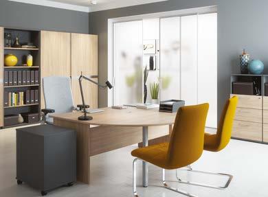 Meble biurowe Omega pozwolą stworzyć ergonomiczną przestrzeń sprzyjającą efektywnej pracy i skupieniu Are you wondering how to arrange an elegant, yet functional office?