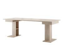 extendable table sonoma oak with white gloss 160/210/260/310/360/410 x 77 x 90 cm