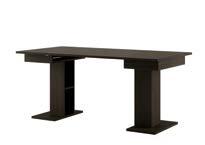 140/177/214 x 77 x 90 cm extendable table sonoma oak with black gloss 140/177/214 x