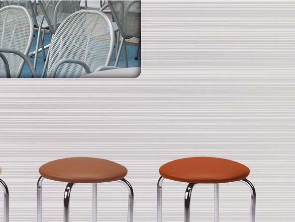 MEBLE GASTRONOMICZNE TABORET CHICO chromowana rama miękkie siedzisko tapicerowane gąbką i wysokiej jakości