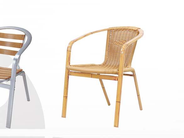 KRZESŁO OGRODOWE LARA rama krzesła wykonana z aluminium wymiary (W x S x G): 72 x 57 x 53