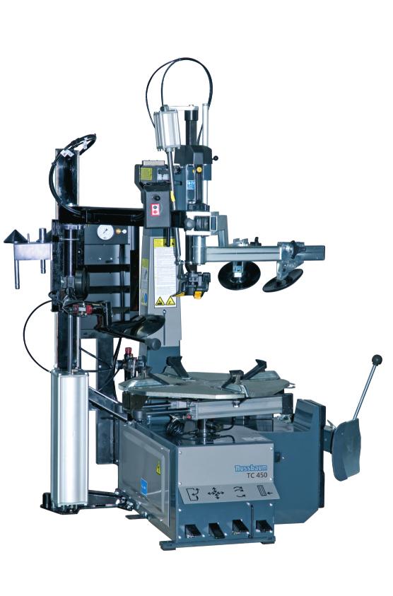 MONTAŻOWNICE NUSSBAUM TC 450 NUSSBAUM TC 310 Automatyczna montażownica do kół samochodów osobowych i dostawczych, z pneumatycznym ramieniem montażowym.