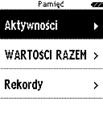 Dane są podzielone na 10 sekcji: W celu przesłania segmentów Strava, trzeba nawiązać połączenie między urządzeniem ROX GPS 11.0 a oprogramowaniem DATA CENTER.