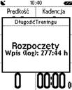 4.3 Struktura menu 5 Trenowanie z komputerem rowerowym ROX GPS 11.