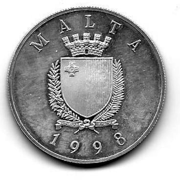 odwzorowania herby Malty znalazł zastosowanie na wprowadzonych w 2008 r.