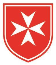 Zakon Maltański w swojej działalności medycznej i humanitarnej posługuje się emblematem w formie herbu z Krzyżem Maltańskim.