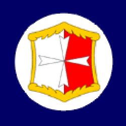 Emblemat i herby Malty na flagach pod panowaniem brytyjskim W latach II wojny światowej Malta, która była na Morzu